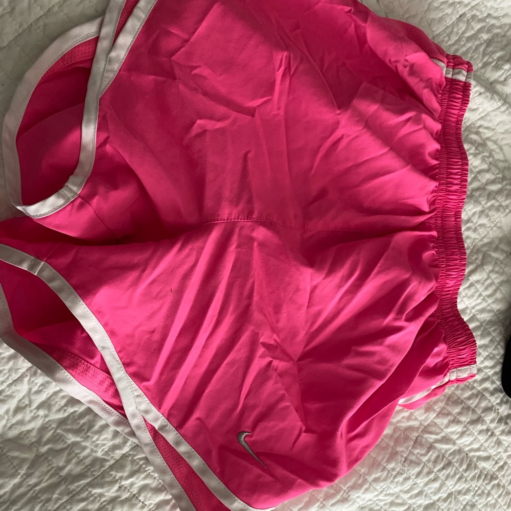 Hot pink Nike shorts